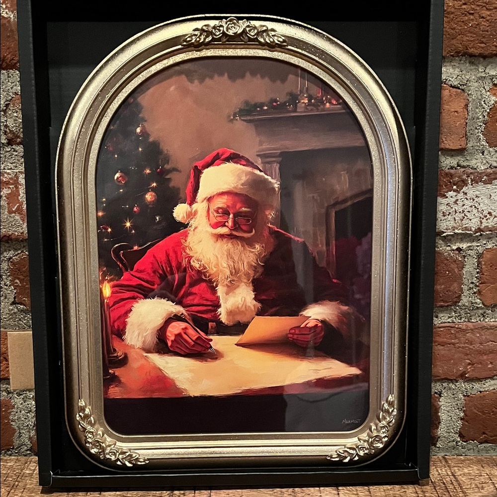 Santa Claus Framed Holiday Decor